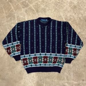 Vintage blue knit sweater